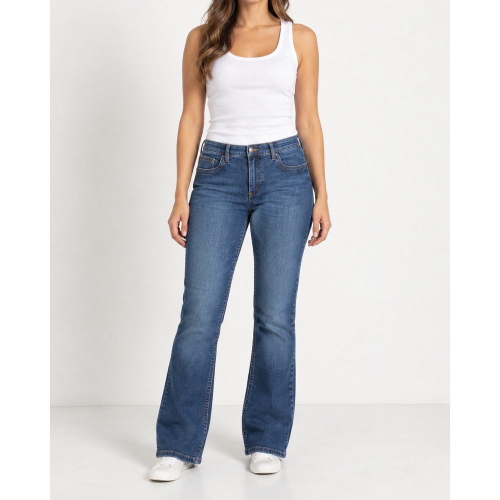 Wrangler Q-Baby Bootcut Jeans Women's 11x32 Blue Stretch Western Cowgirl